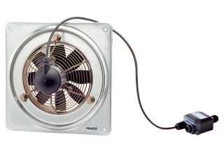 EZQ20/4E Ex e Axial-Wandventilator Exschutz Wechselstrom DN200 Wandplatte (0083.0850)