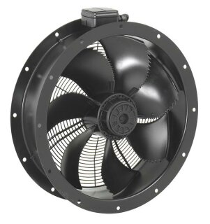 AR 450E4 sileo Axialventilator DN 450, 230V/50Hz, 1~, Schwarz besch.