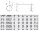 S&P TAA-355 Rohrschalldämpfer, Flansch beidseitig