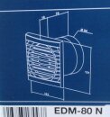 S&P EDM-80 N Kleinraum-Ventilator