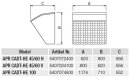 S&P APR-CADT-HE 100 Außen- oder Fortlufthaube,...