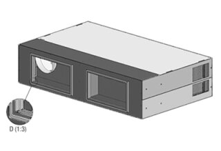 geniovent.x 600 H Anschlusskasten Univer   (0157.1478)