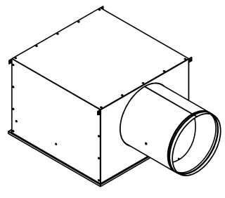 Strulik Anschlusskasten DS-AKA BG400, Abluft, AK Stahlblech verz.