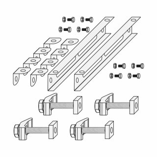 Wolf Befestigungsset Stahlträger geneigt mit Neigungsausgleich für TLH/LH 25