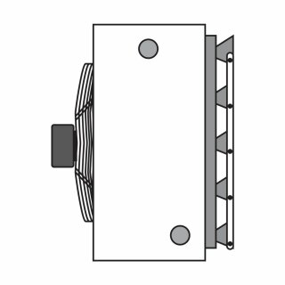 Wolf Induktionsjalousie für LH 100 Wandgerät, mit Stellmotor 24 V